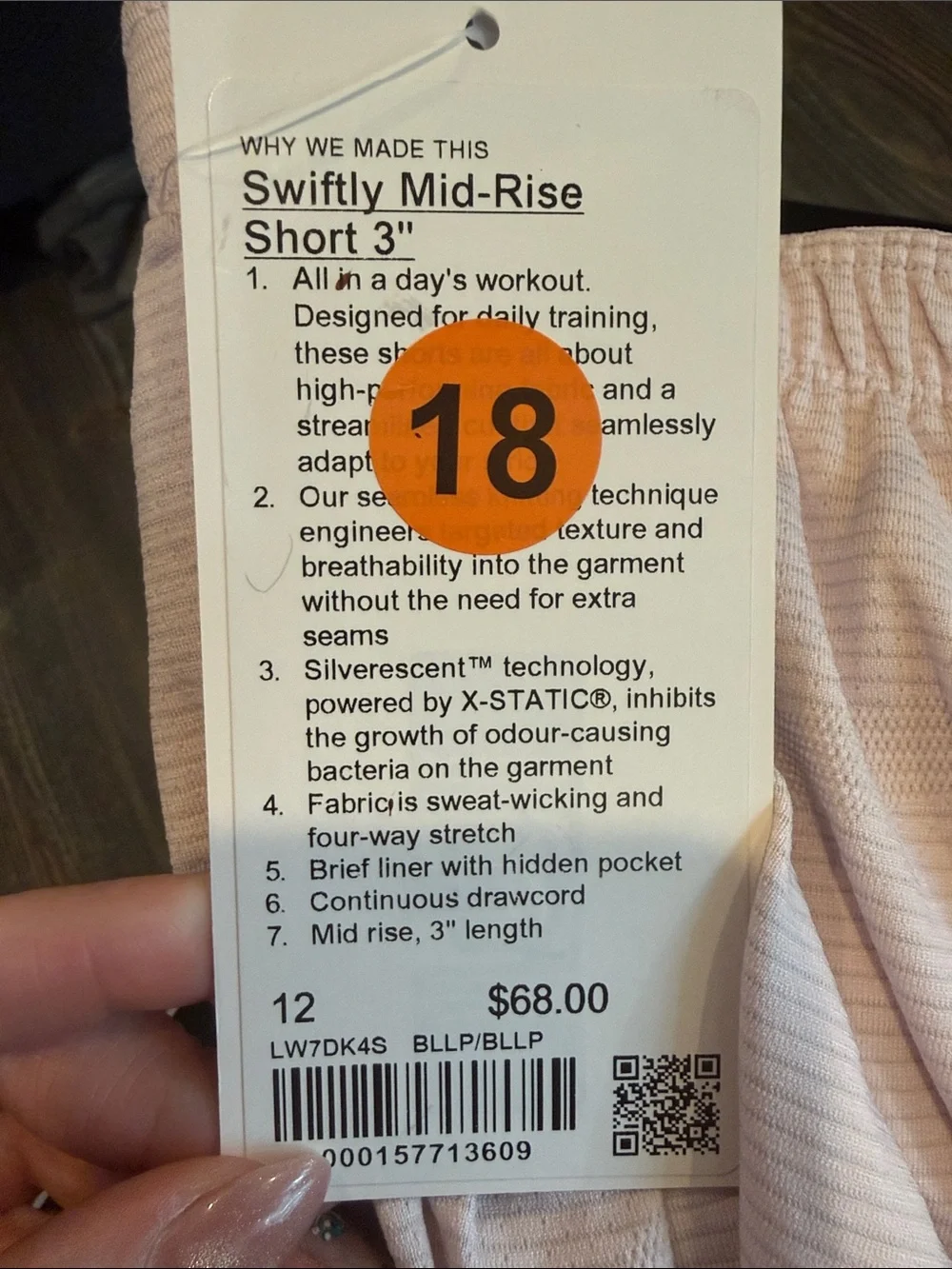 Lululemon Swiftly Mid-Rise Short 3